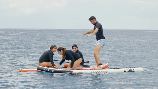 Susana Saborido entra en pánico con las serpientes marinas Susana Saborido entra en pánico con las serpientes marinas