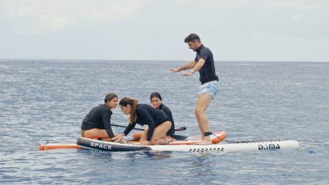 Susana Saborido entra en p&aacute;nico con las serpientes marinas