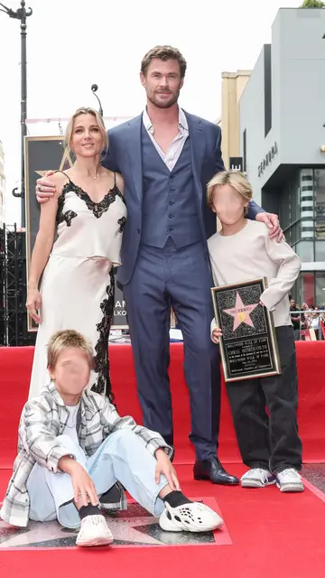 Chris Hemsworth con sus hijos Chris Hemsworth con sus hijos