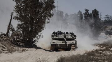 Imagen de archivo de un tanque israel&iacute;