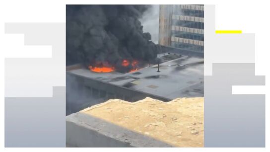 Imagen de un incendio en Manhattan
