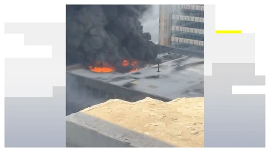 Imagen de un incendio en Manhattan Imagen de un incendio en Manhattan