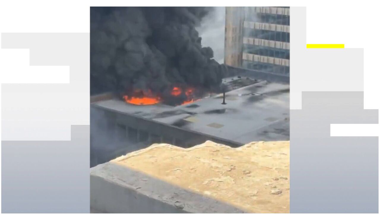 Imagen de un incendio en Manhattan