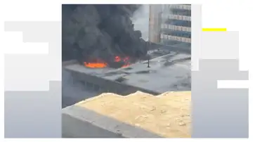 Imagen de un incendio en Manhattan Imagen de un incendio en Manhattan