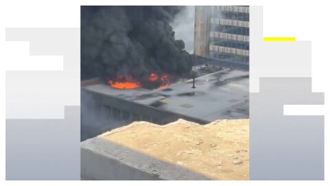 Imagen de un incendio en Manhattan