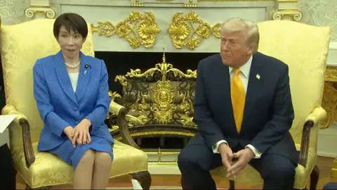 La primera ministra japonesa y Donald Trump Antena3 Noticias
