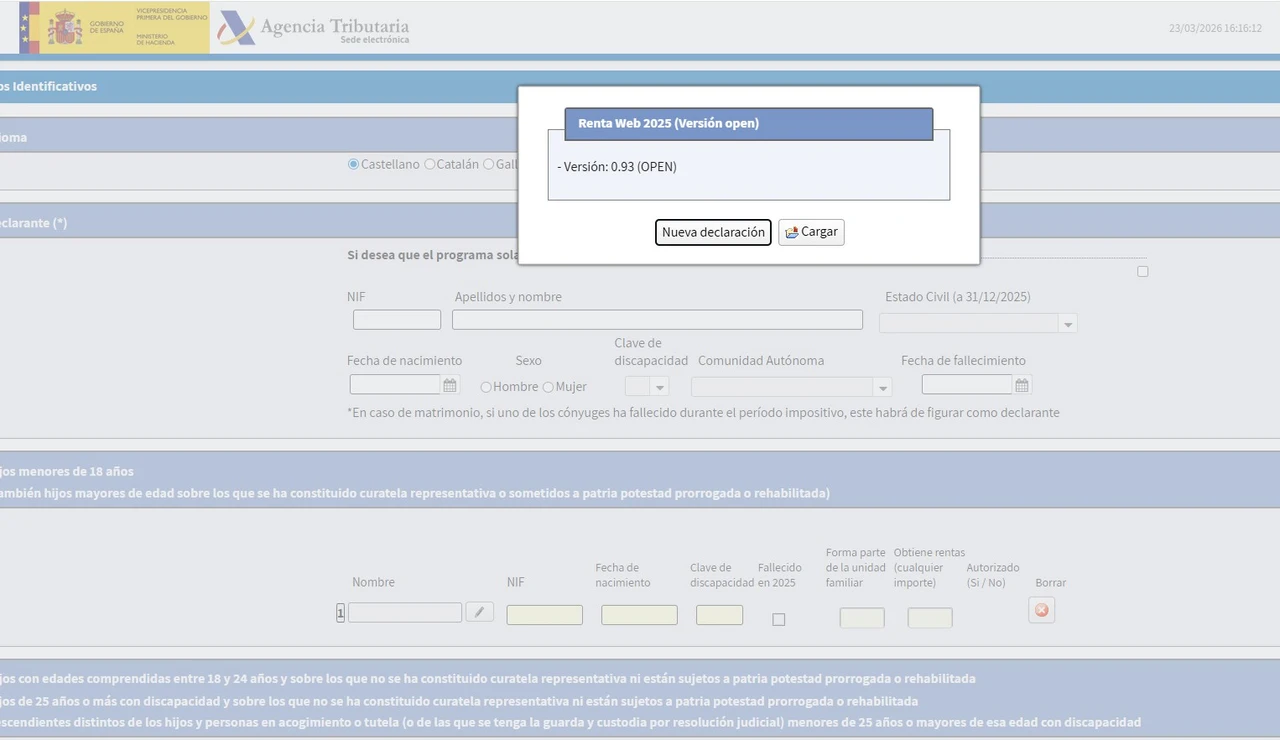 Simulador Renta 2025