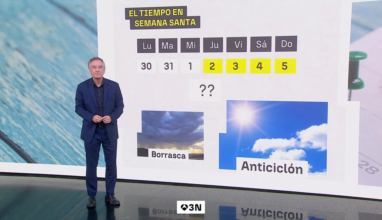 La previsión de Roberto Brasero para Semana Santa