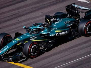 Stroll con su Aston Martin en la clasificaci&oacute;n del GP de China