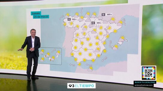 Roberto Brasero avisa del tiempo que viene antes de Semana Santa: "Noches m&aacute;s fr&iacute;as y tardes m&aacute;s frescas"