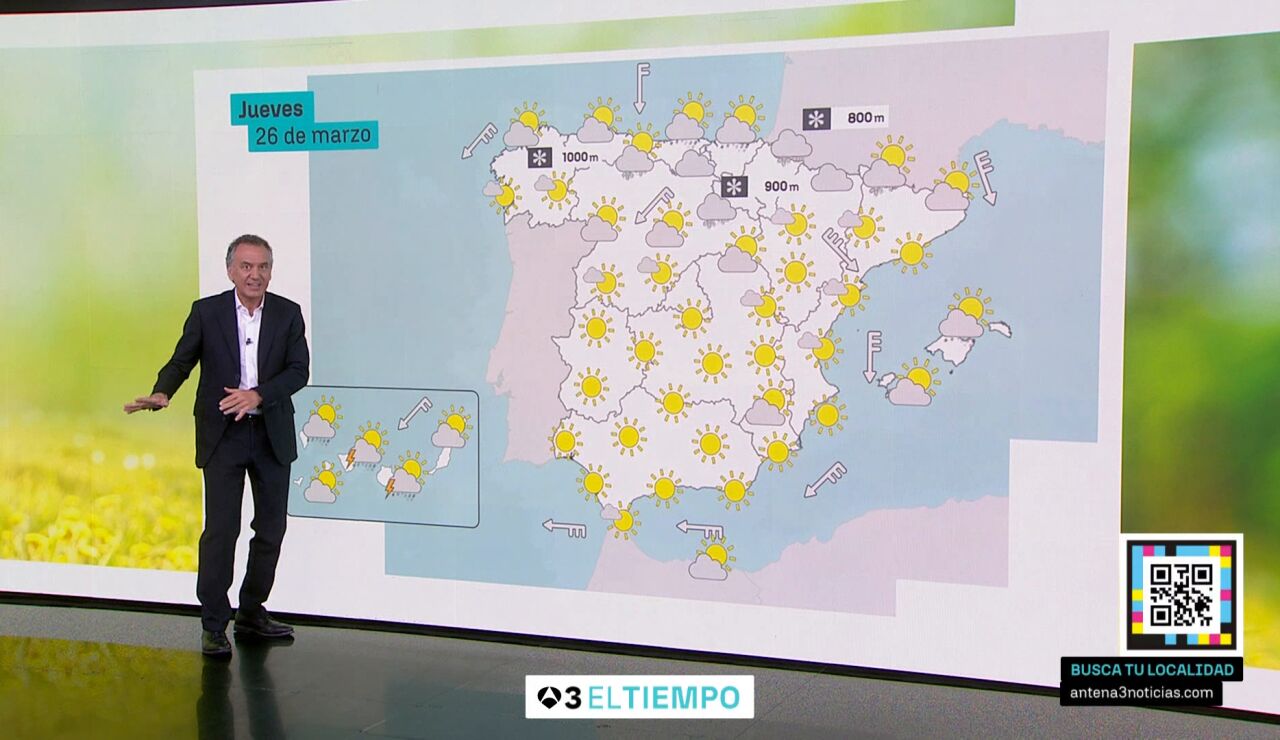 Roberto Brasero avisa del tiempo que viene antes de Semana Santa: "Noches m&aacute;s fr&iacute;as y tardes m&aacute;s frescas"