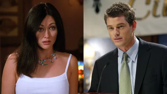 Shannen Doherty como Prue Halliwell y Eric Dane como Jason Dean en Embrujadas Shannen Doherty como Prue Halliwell y Eric Dane como Jason Dean en Embrujadas