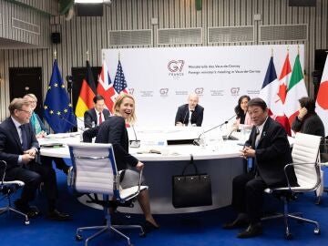 Imagen de la reuni&oacute;n d los pa&iacute;ses del G7 y la UE.