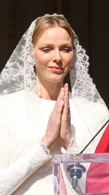 La princesa Charlene en la visita del papa León XIV a Mónaco La princesa Charlene en la visita del papa León XIV a Mónaco