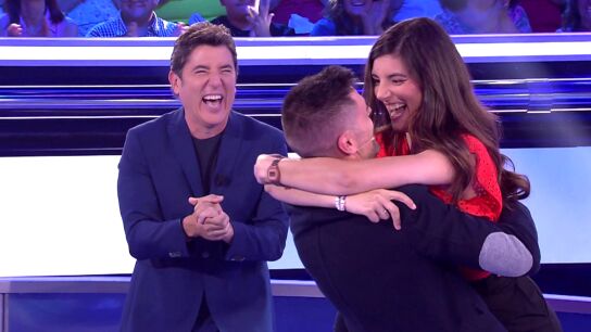 &Aacute;ngel y Mila, concursantes de Atrapa un mill&oacute;n