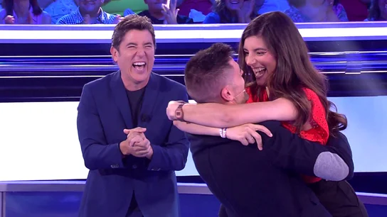 Ángel y Mila, concursantes de Atrapa un millón Ángel y Mila, concursantes de Atrapa un millón