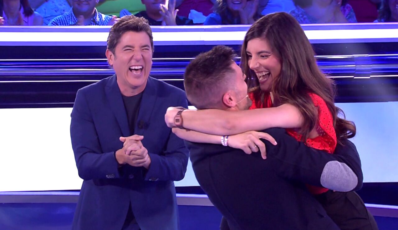 &Aacute;ngel y Mila, concursantes de Atrapa un mill&oacute;n