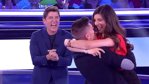 Ángel y Mila, concursantes de Atrapa un millón Ángel y Mila, concursantes de Atrapa un millón