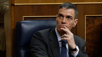 El presidente del Gobierno, Pedro S&aacute;nchez, durante una sesi&oacute;n de control al Gobierno en el Congreso