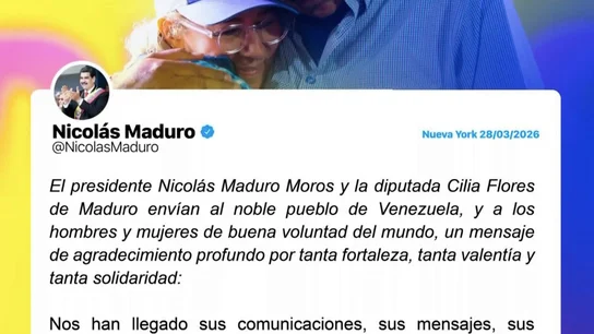 Mensaje de Nicolás Maduro Mensaje de Nicolás Maduro