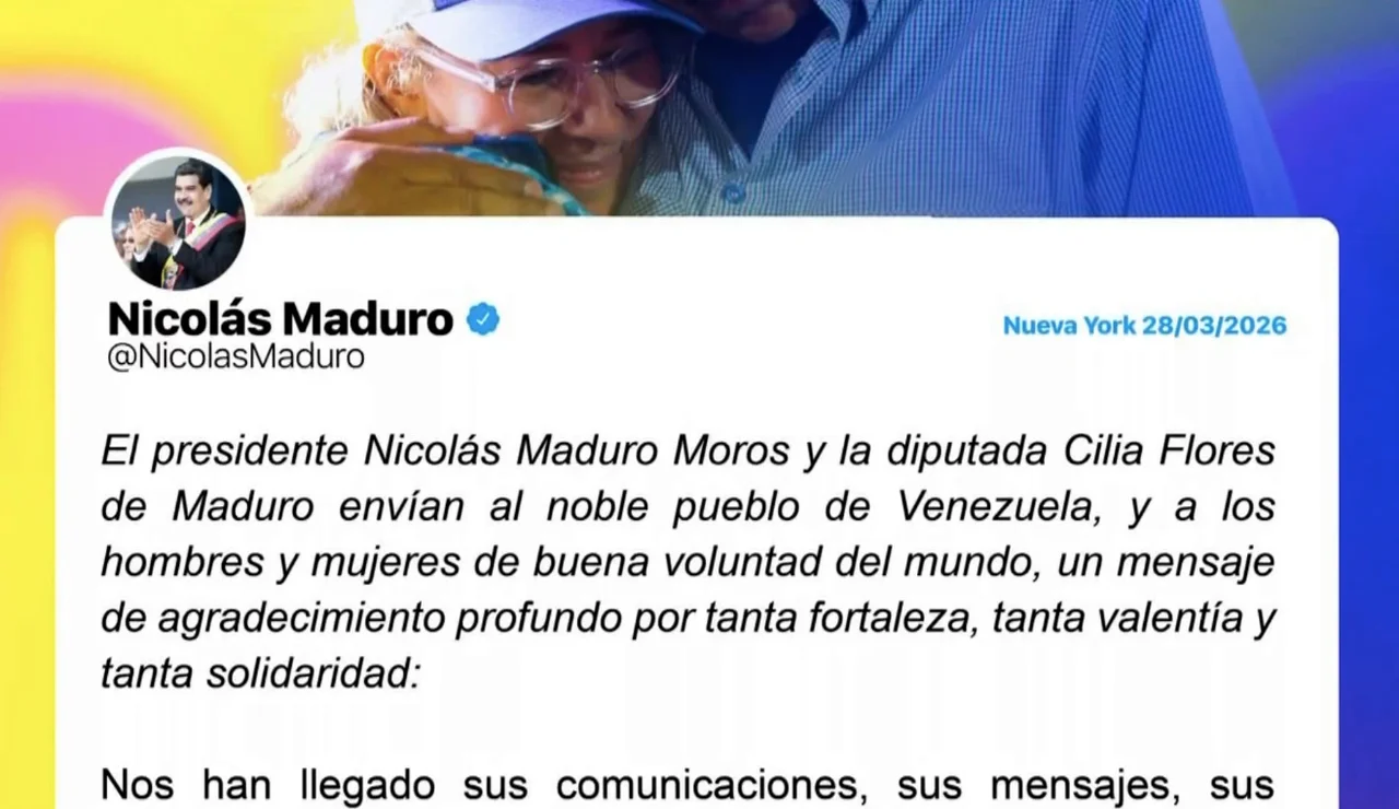 Mensaje de Nicolás Maduro