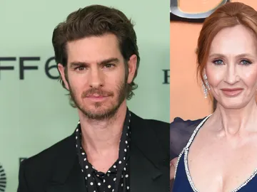Andrew Garfield y J.K. Rowling Andrew Garfield y J.K. Rowling