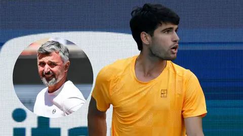 Alcaraz durante el Masters de Miami Alcaraz durante el Masters de Miami