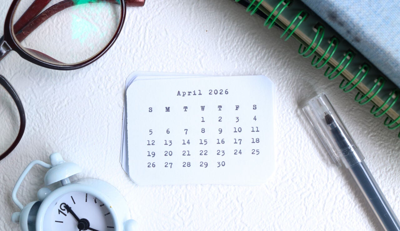 Calendario del mes de abril de 2026
