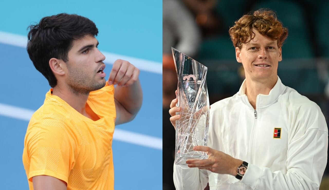 Alcaraz y Sinner en el Masters de Miami