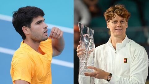Alcaraz y Sinner en el Masters de Miami