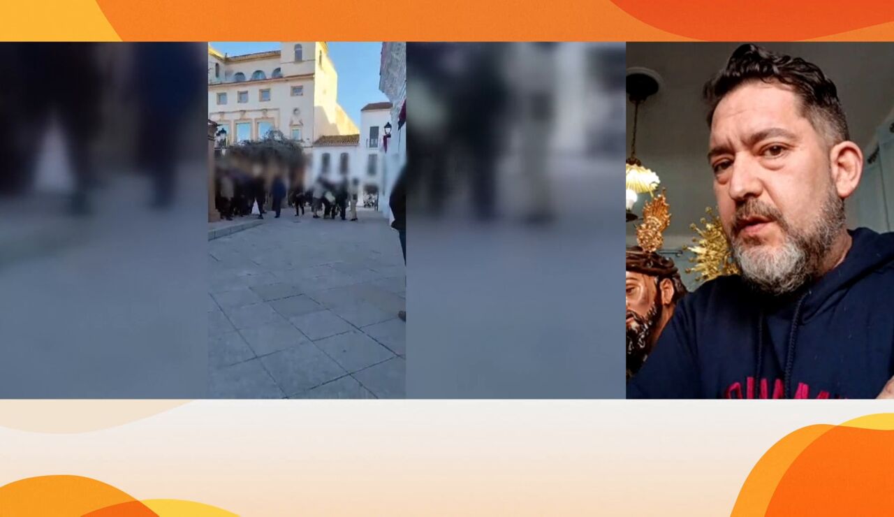 A golpes por un paso en Semana Santa