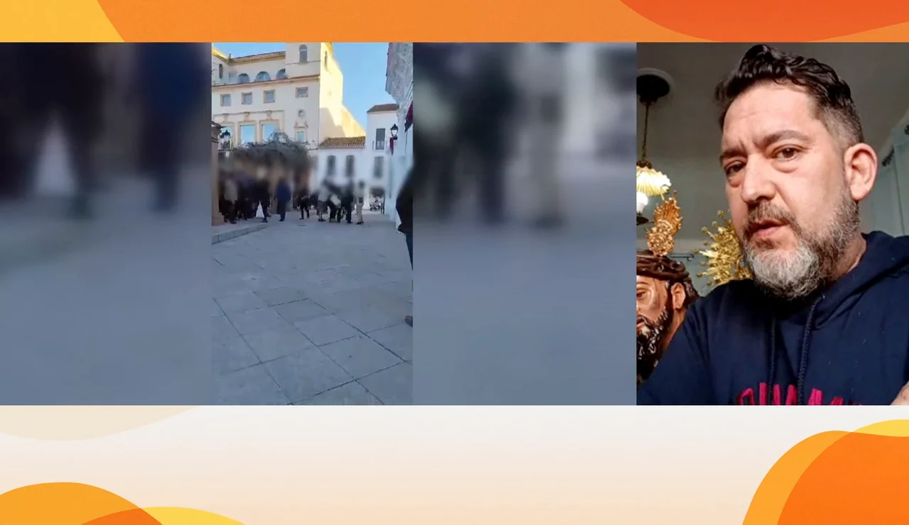 A golpes por un paso en Semana Santa