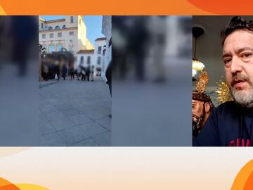 A golpes por un paso en Semana Santa