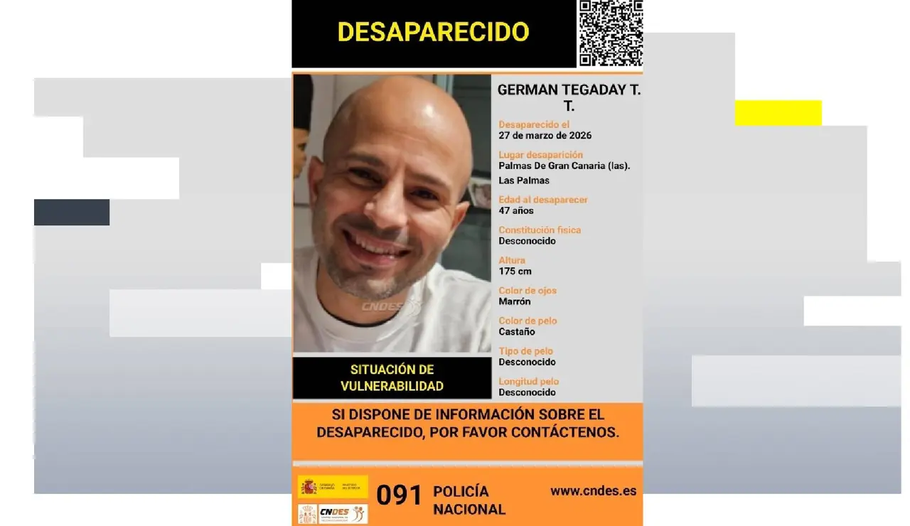 Buscan a un hombre desaparecido en Las Palmas de Gran Canaria