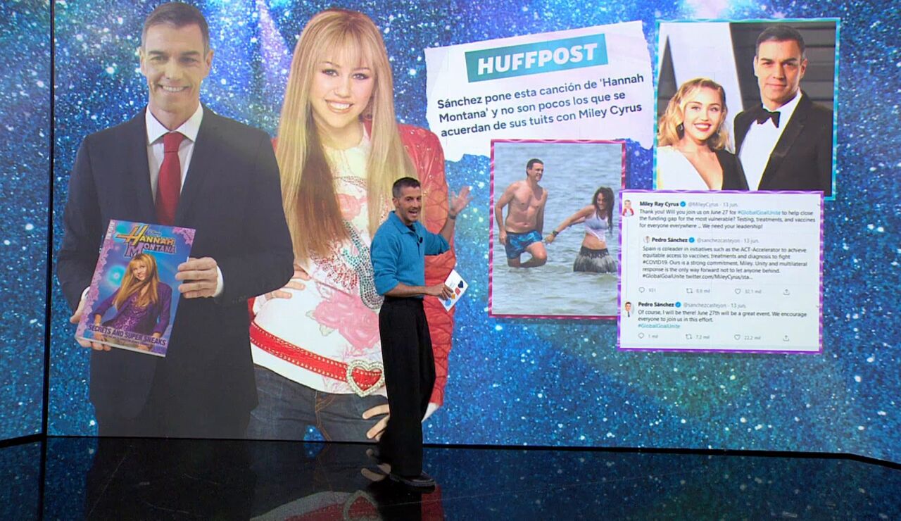 Imagen de Pedro S&aacute;nchez y Hannah Montana 