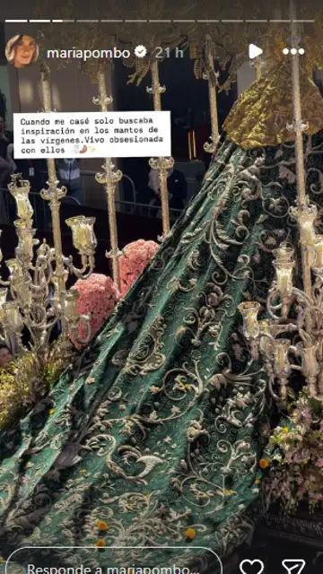 María Pombo vía stories María Pombo vía stories
