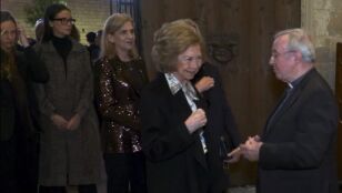 La Reina Sof&iacute;a ante las c&aacute;maras