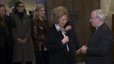 La Reina Sof&iacute;a ante las c&aacute;maras