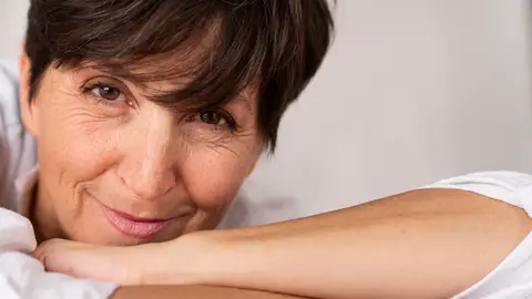 Mujer con arrugas Mujer con arrugas