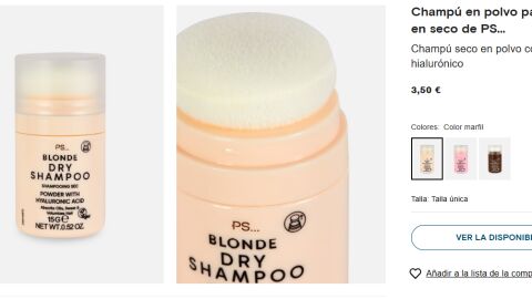 Champú seco en polvo de Primark