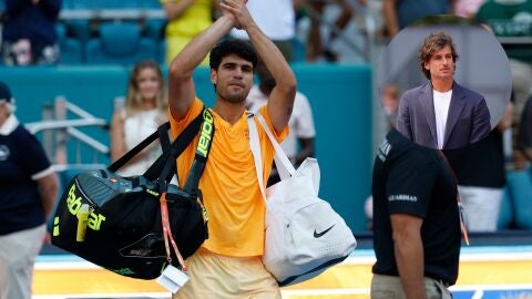 Montaje de Carlos Alcaraz en Miami y Feliciano L&oacute;pez