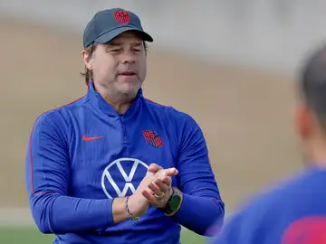 Mauricio Pochettino durante un entrenamiento con USA Team Mauricio Pochettino durante un entrenamiento con USA Team