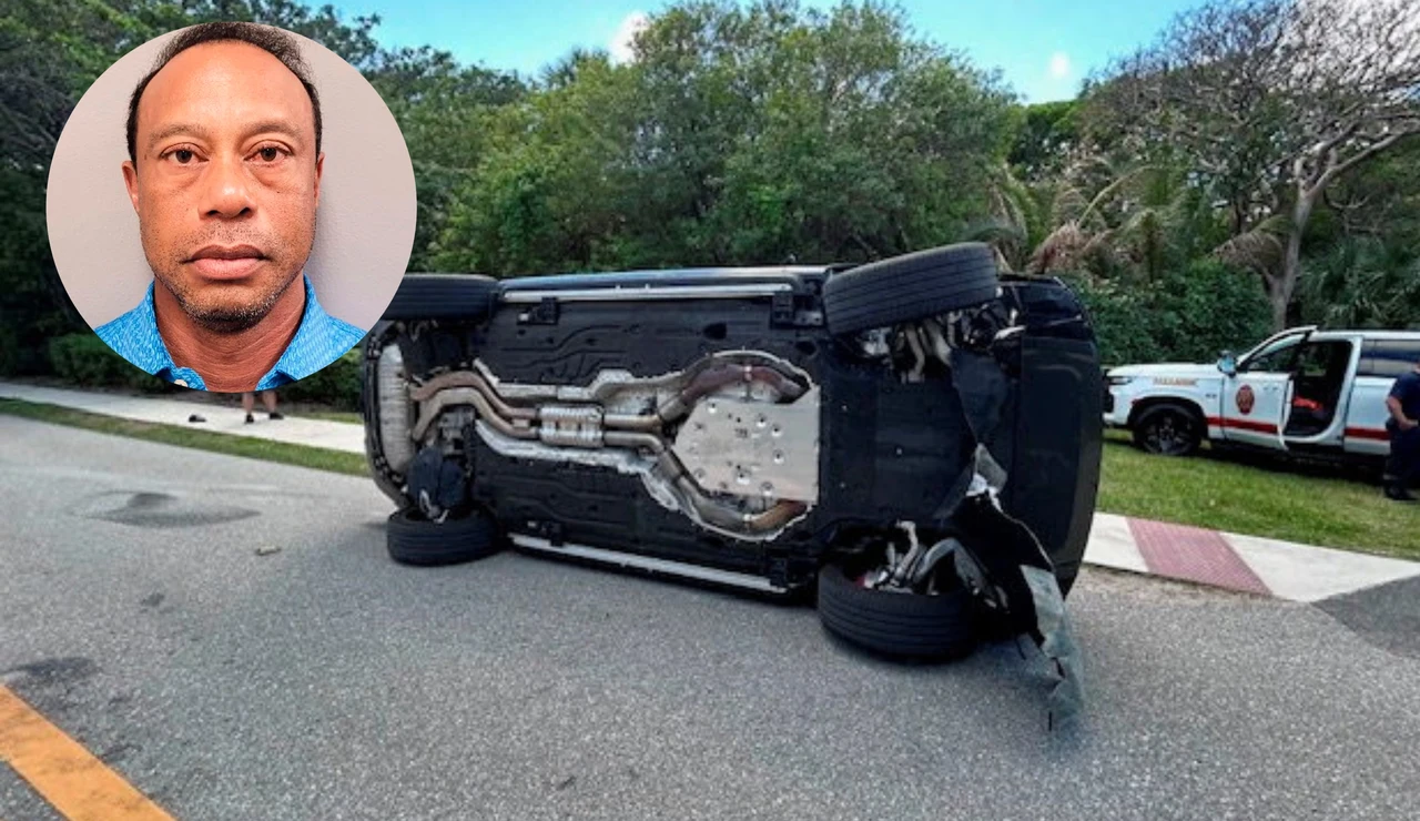 Lugar del accidente de Tiger Woods en Jupiter, Florida