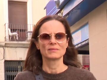 Aitana S&aacute;nchez-Gij&oacute;n preguntada por la prensa