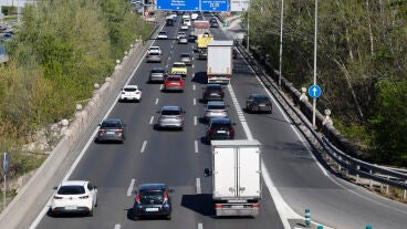 Estado del tr&aacute;fico en la A-2, carretera de Barcelona, en direcci&oacute;n salida de Madrid
