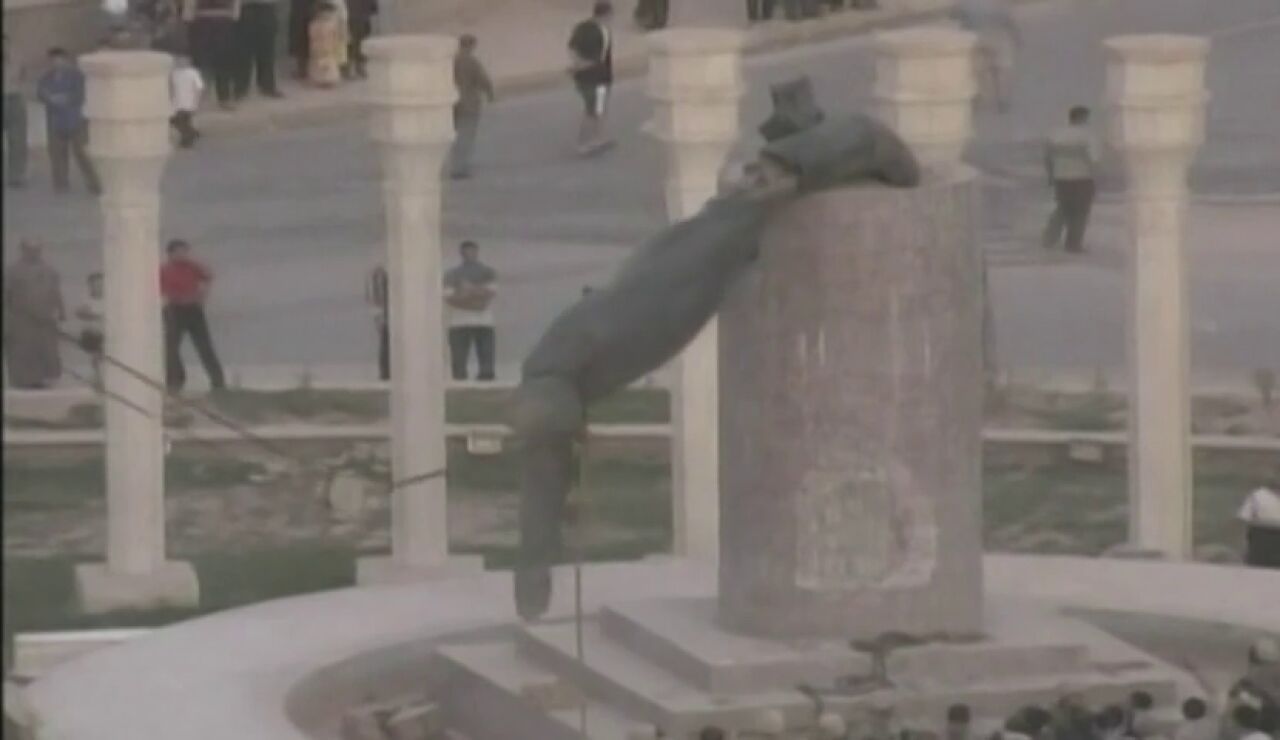 Ca&iacute;da de Saddam Hussein en Irak