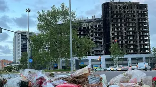 Edificio incendiado en Campanar, Valencia Edificio incendiado en Campanar, Valencia