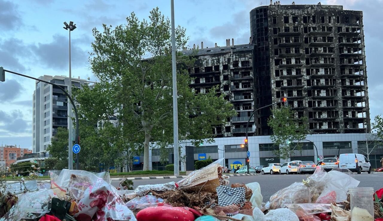 Edificio incendiado en Campanar, Valencia