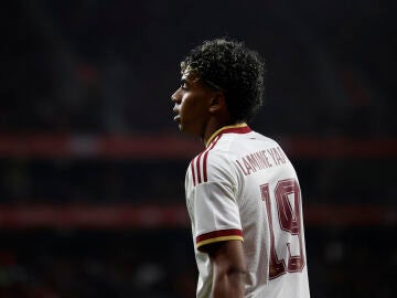 Lamine Yamal en el amistoso contra Egipto