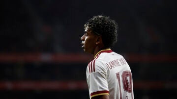 Lamine Yamal en el amistoso contra Egipto